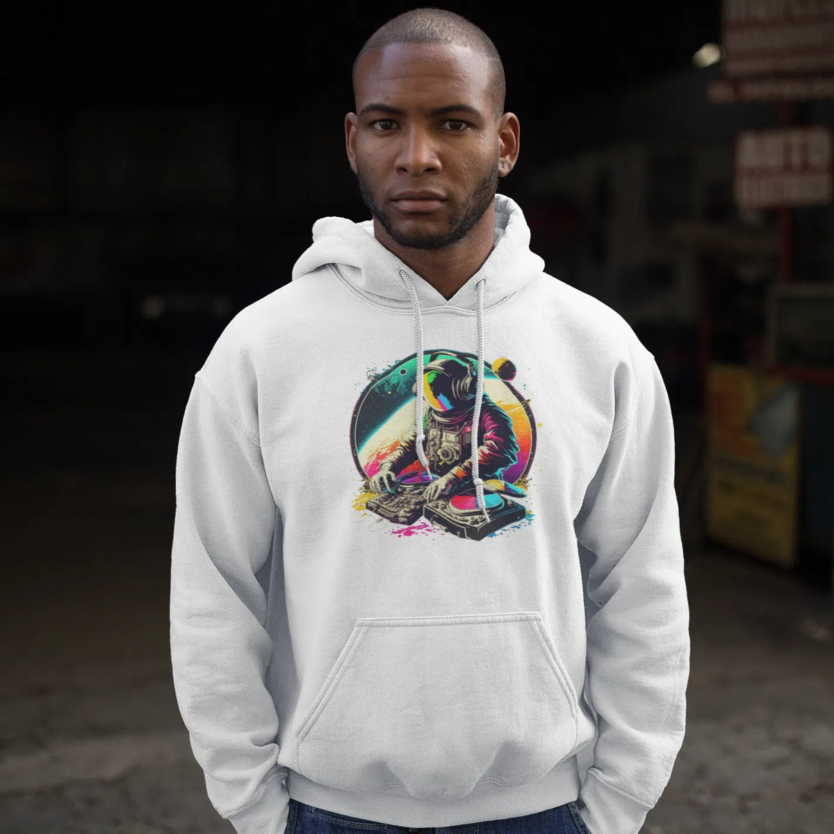 Astro Dj Unisex Adult Pullover Hoodie Chroma Clothing