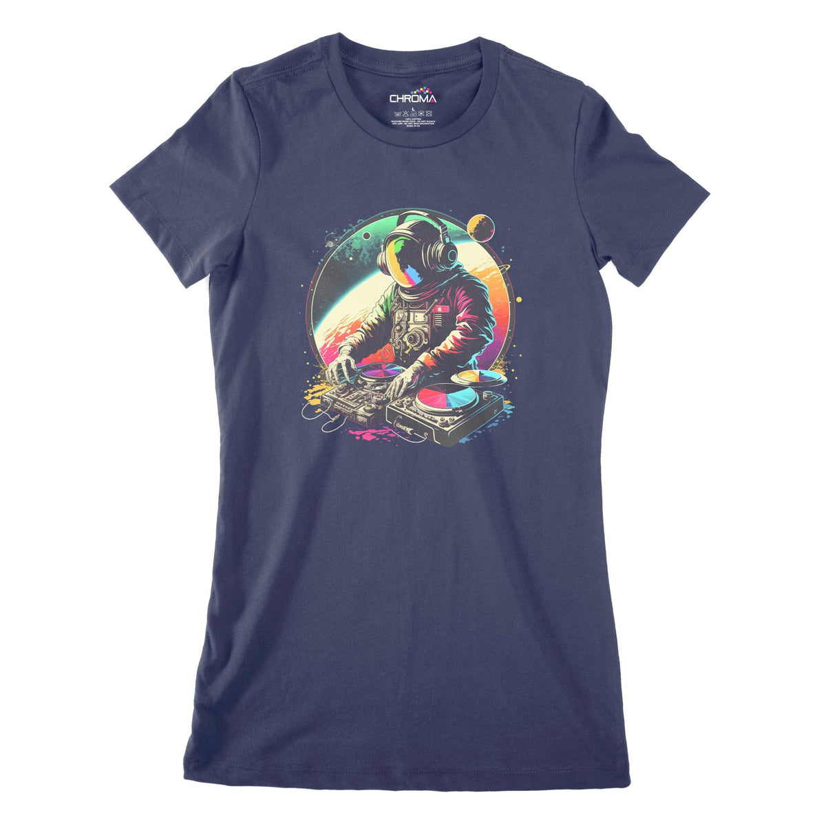 Astro Dj Women's Classic Fitted T-Shirt Chroma Clothing