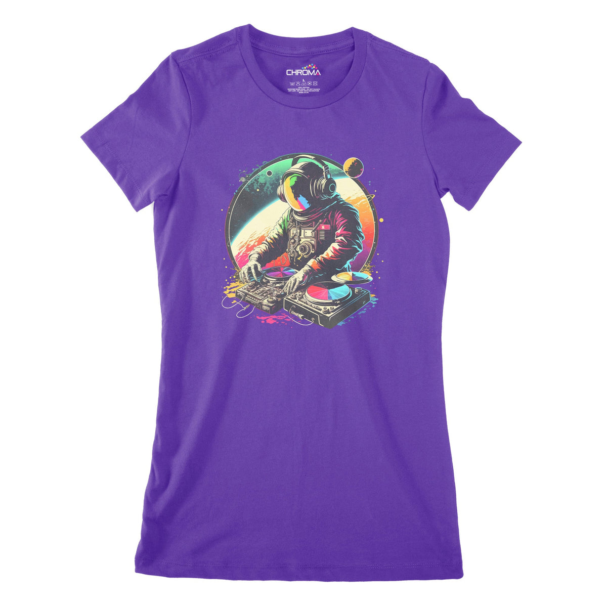 Astro Dj Women's Classic Fitted T-Shirt Chroma Clothing