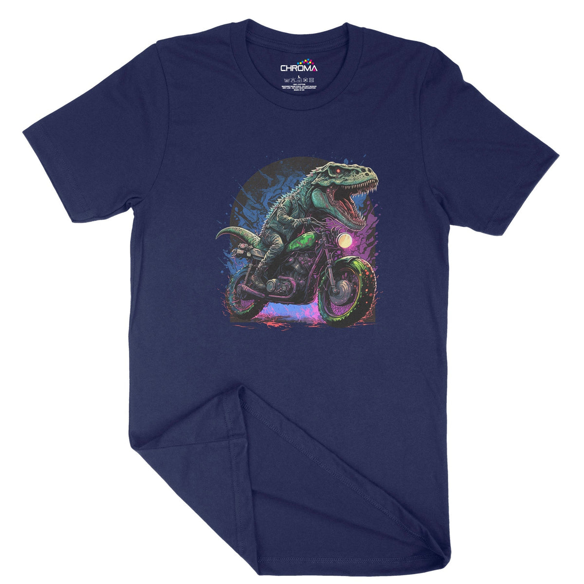 Badass Dinosaur Club Unisex Adult T-Shirt Chroma Clothing