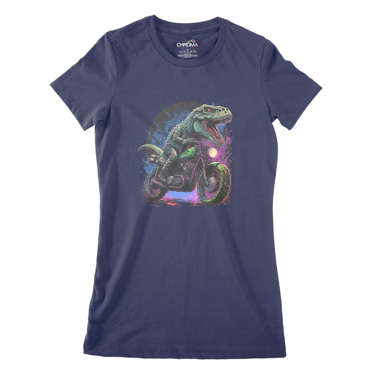 Badass Dinosaur Club Women's Classic Fitted T-Shirt Chroma Clothing