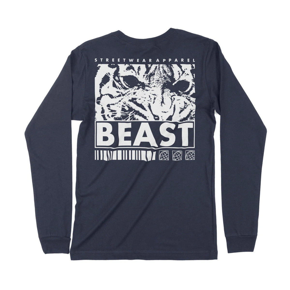 Beast | Back Print | Long-Sleeve T-Shirt | Premium Quality Streetwear Chroma Clothing
