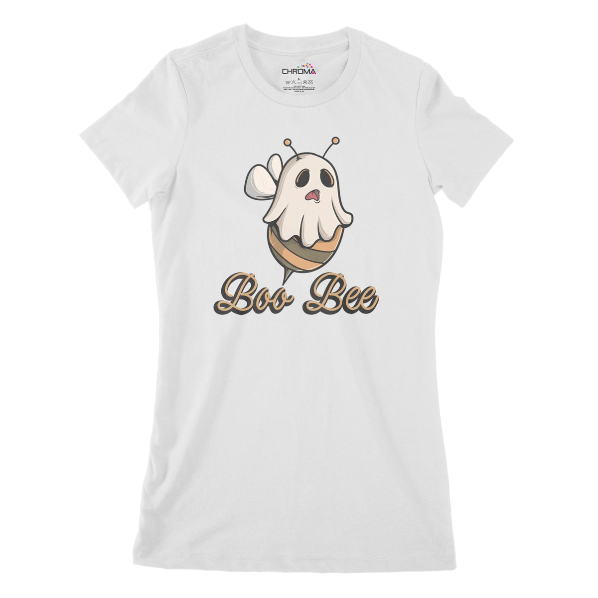 Boo-Bee Women's Classic Fitted T-Shirt | Premium Halloween Clothing Chroma Clothing