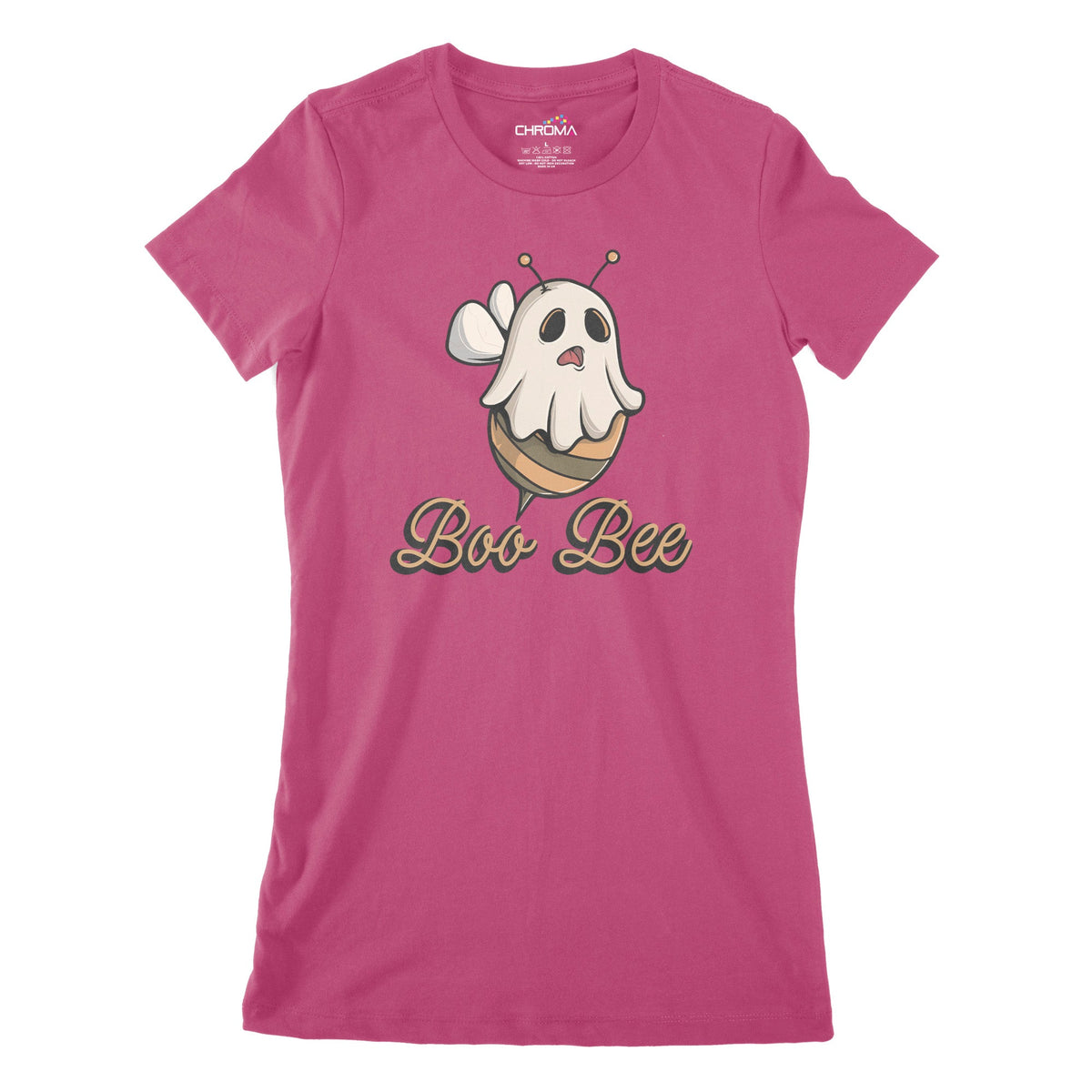 Boo-Bee Women's Classic Fitted T-Shirt | Premium Halloween Clothing Chroma Clothing