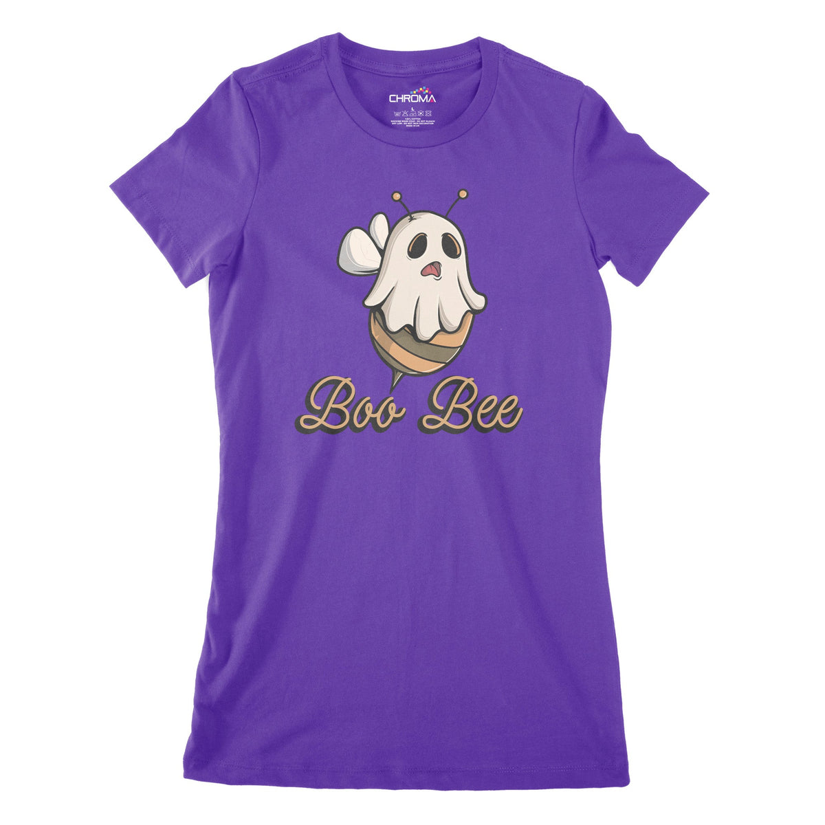 Boo-Bee Women's Classic Fitted T-Shirt | Premium Halloween Clothing Chroma Clothing