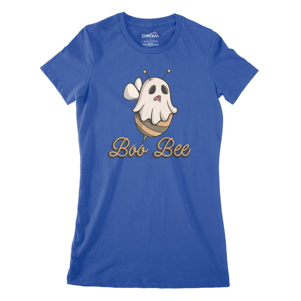 Boo-Bee Women's Classic Fitted T-Shirt | Premium Halloween Clothing Chroma Clothing