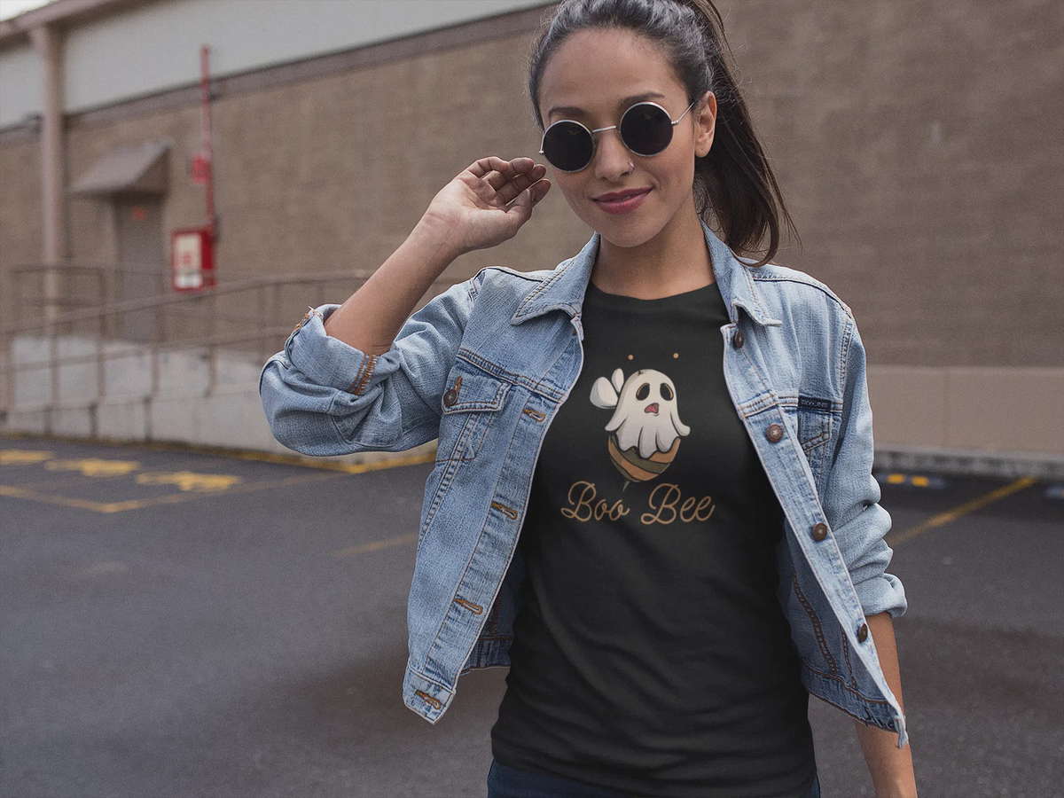 Boo-Bee Women's Classic Fitted T-Shirt | Premium Halloween Clothing Chroma Clothing