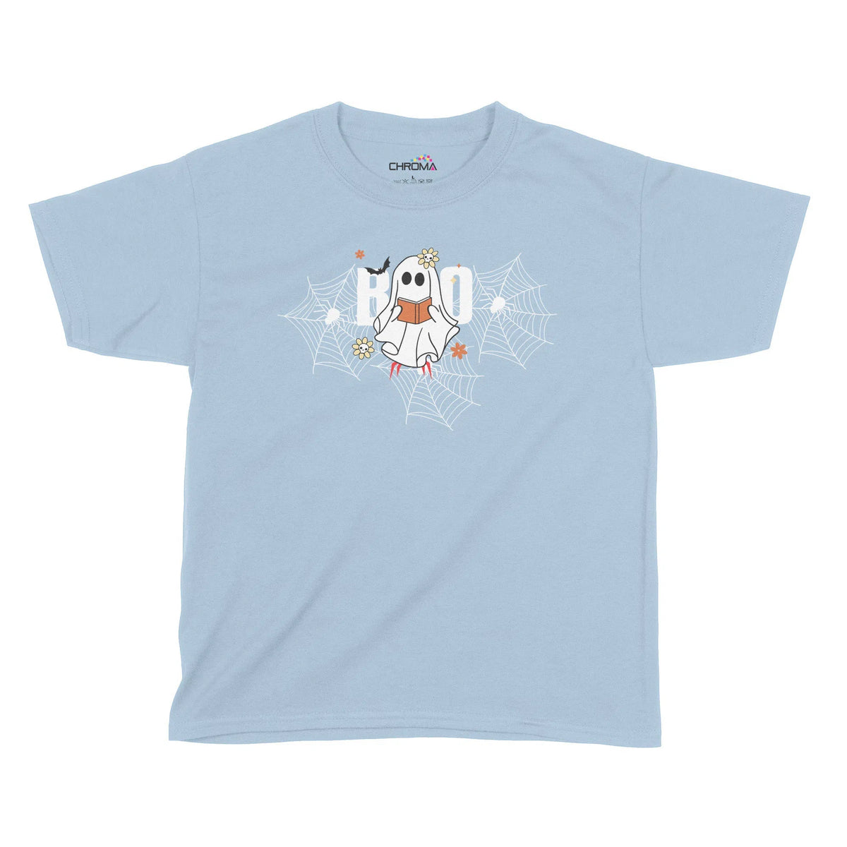 Boo Ghost Halloween Kids T-Shirt | Premium Halloween Clothing Chroma Clothing