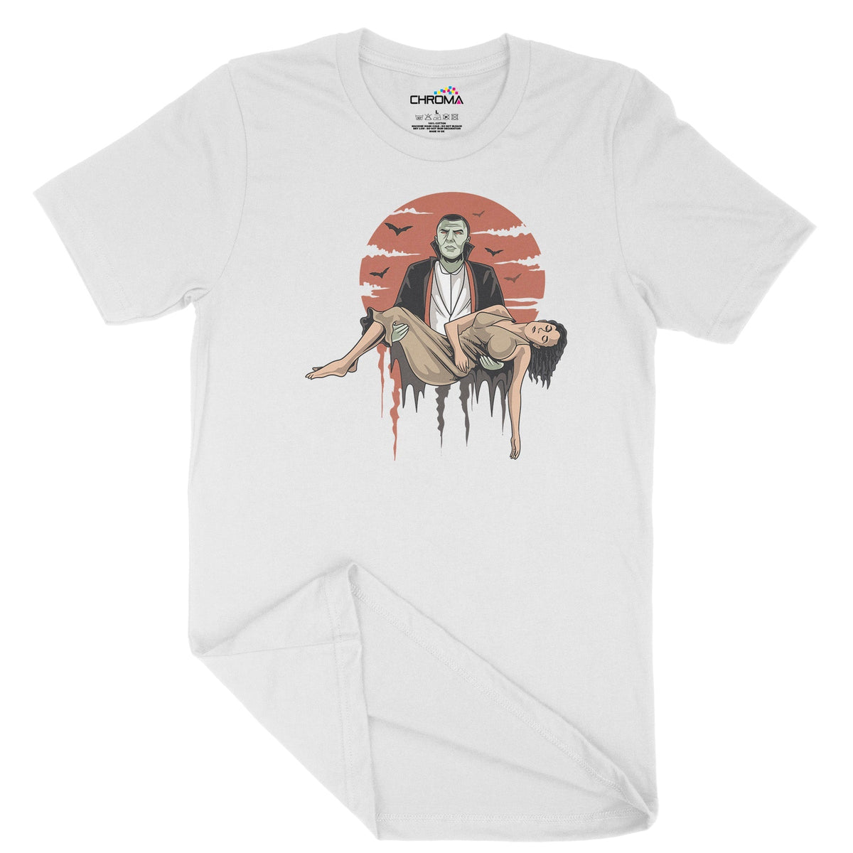 Classic Dracula Unisex Adult T-Shirt | Premium Halloween Clothing Chroma Clothing