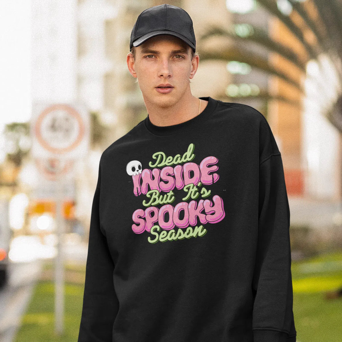 Dead Inside But It's Spooky Season | Halloween Unisex Adult Sweatshirt Chroma Clothing