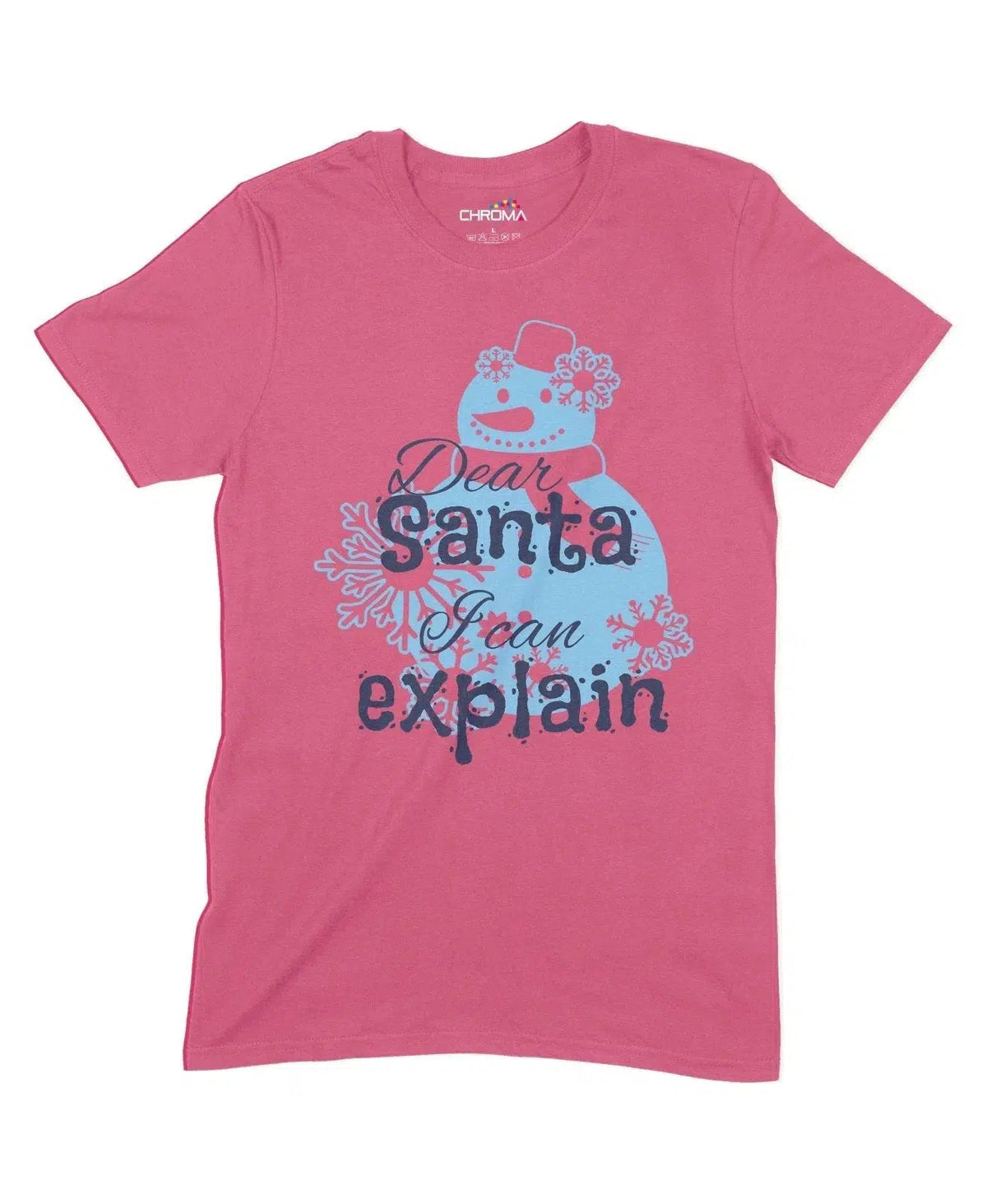 Dear Santa I Can Explain Unisex Adult T-Shirt Chroma Clothing