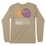 Delighted | Back Print | Long-Sleeve T-Shirt | Premium Quality Streetw Chroma Clothing