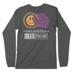 Delighted | Back Print | Long-Sleeve T-Shirt | Premium Quality Streetw Chroma Clothing