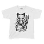 Demon Kitten Halloween Kids T-Shirt | Premium Halloween Clothing Chroma Clothing