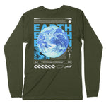 Earth | Back Print | Long-Sleeve T-Shirt | Premium Quality Streetwear Chroma Clothing