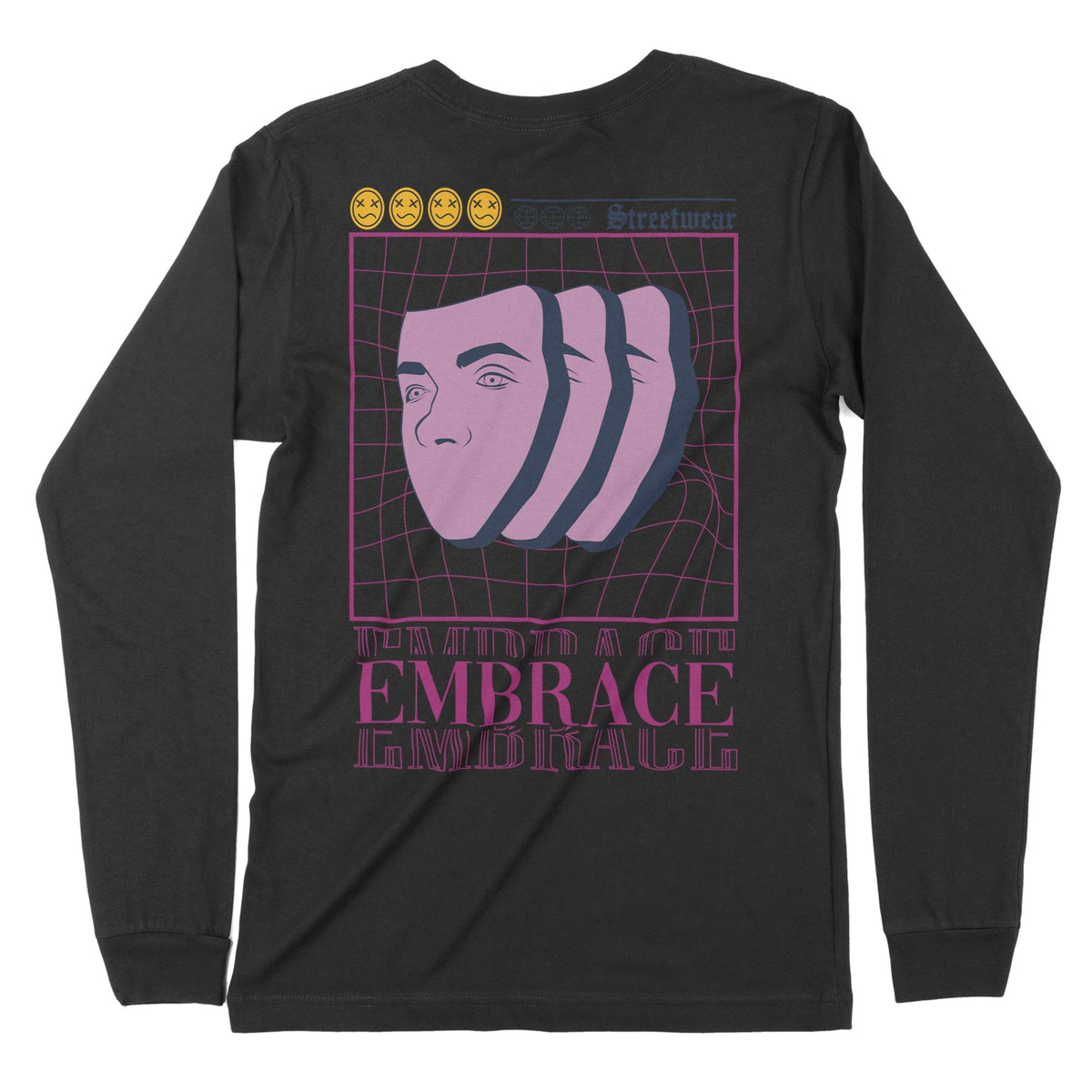 Embrace | Back Print | Long-Sleeve T-Shirt | Premium Quality Streetwea Chroma Clothing