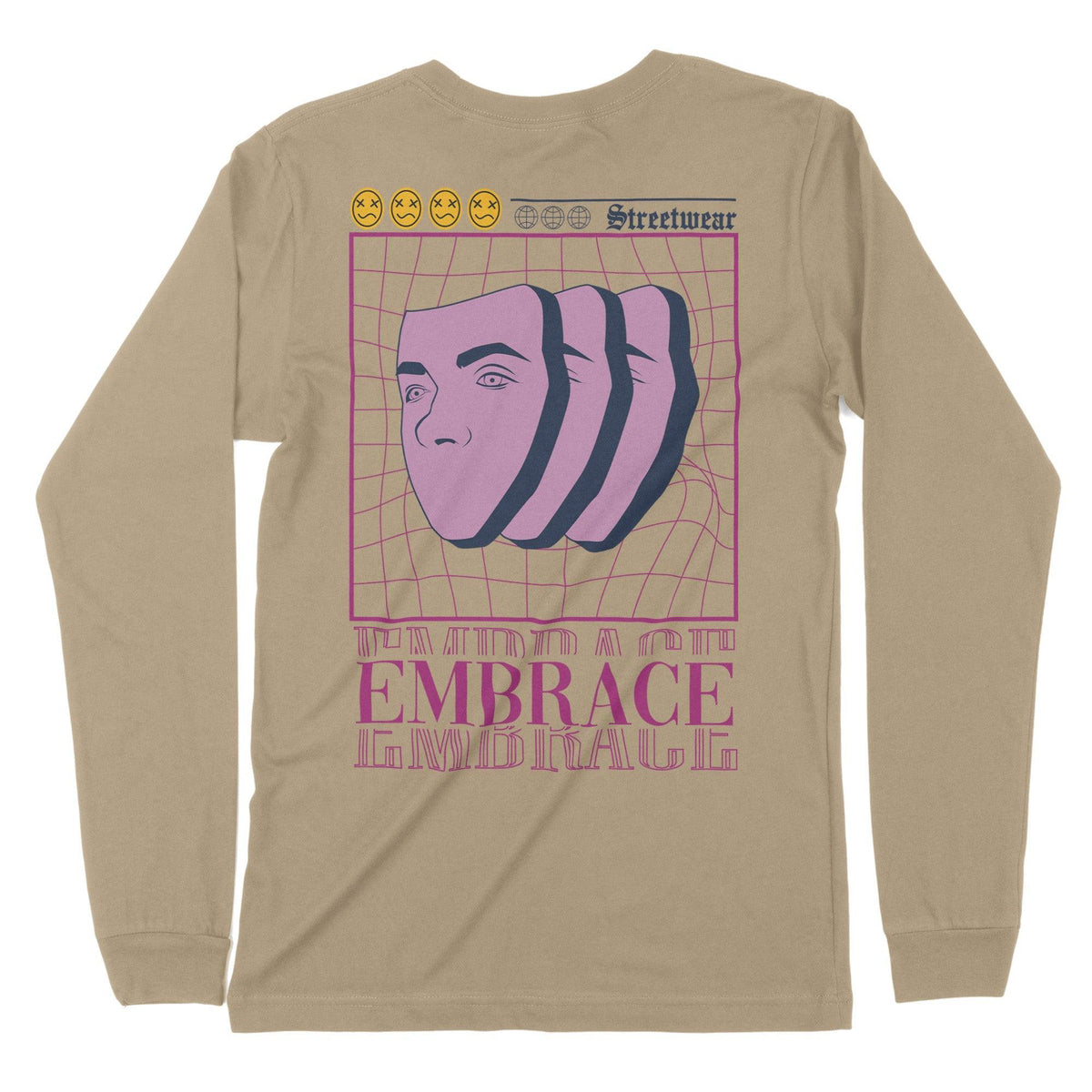 Embrace | Back Print | Long-Sleeve T-Shirt | Premium Quality Streetwea Chroma Clothing