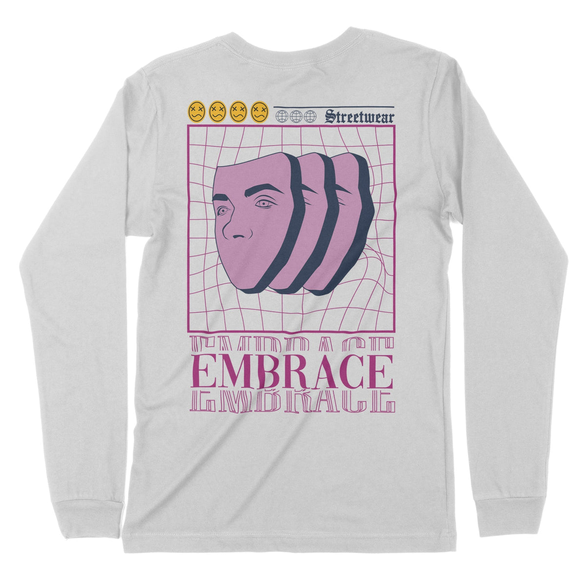 Embrace | Back Print | Long-Sleeve T-Shirt | Premium Quality Streetwea Chroma Clothing