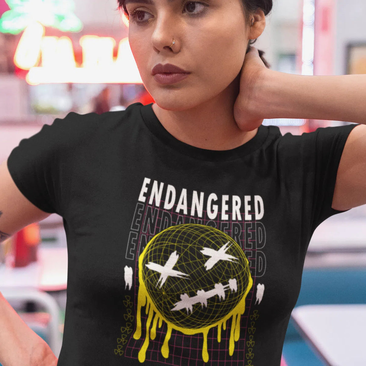 Endangered | Women's Cropped T-Shirt Chroma Clothing