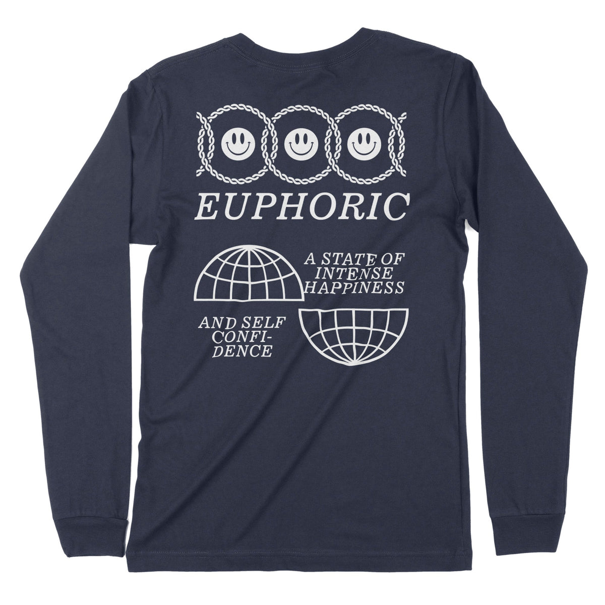 Euphoric | Back Print | Long-Sleeve T-Shirt | Premium Quality Streetwe Chroma Clothing