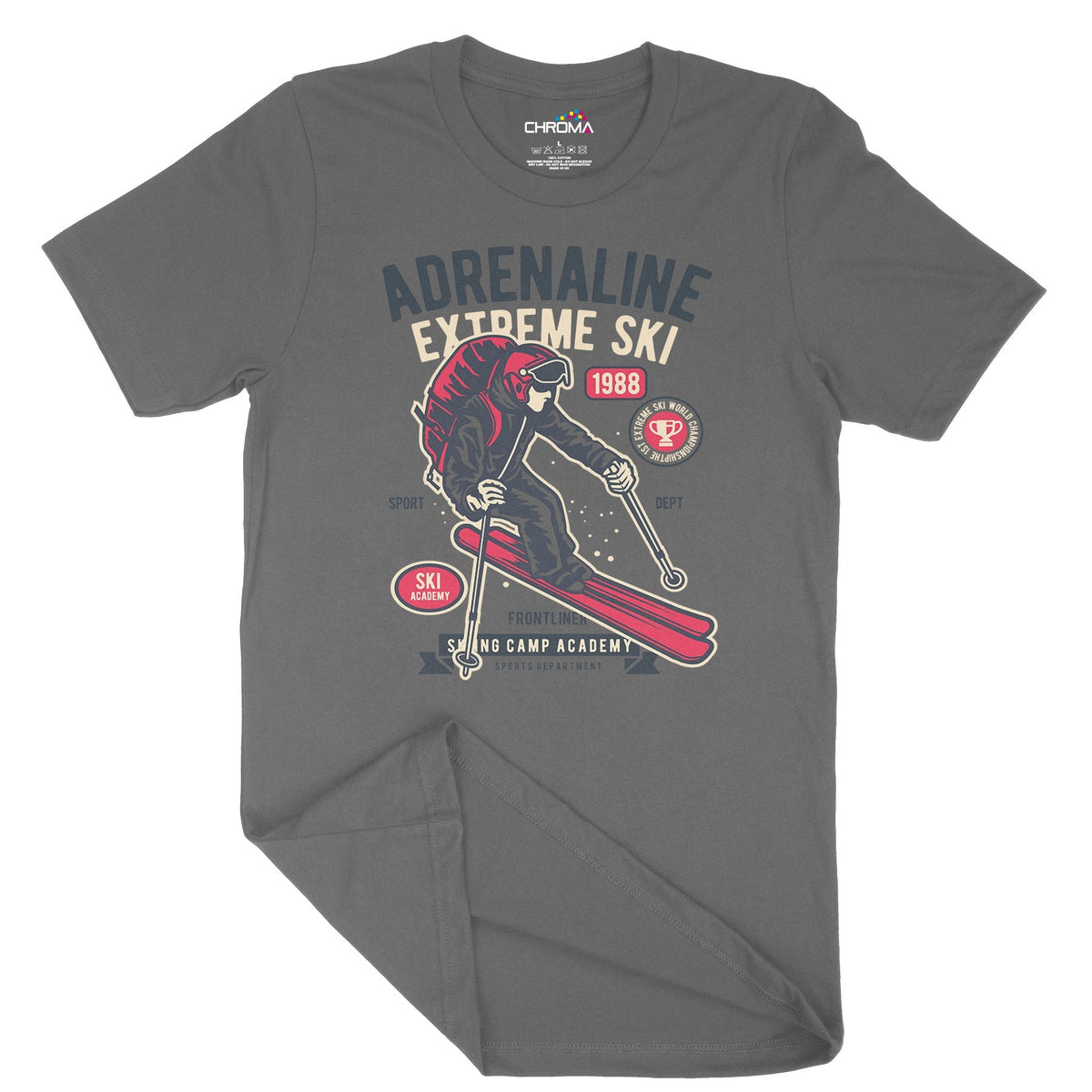 Extreme Ski | Vintage Adult T-Shirt | Classic Vintage Clothing Chroma Clothing