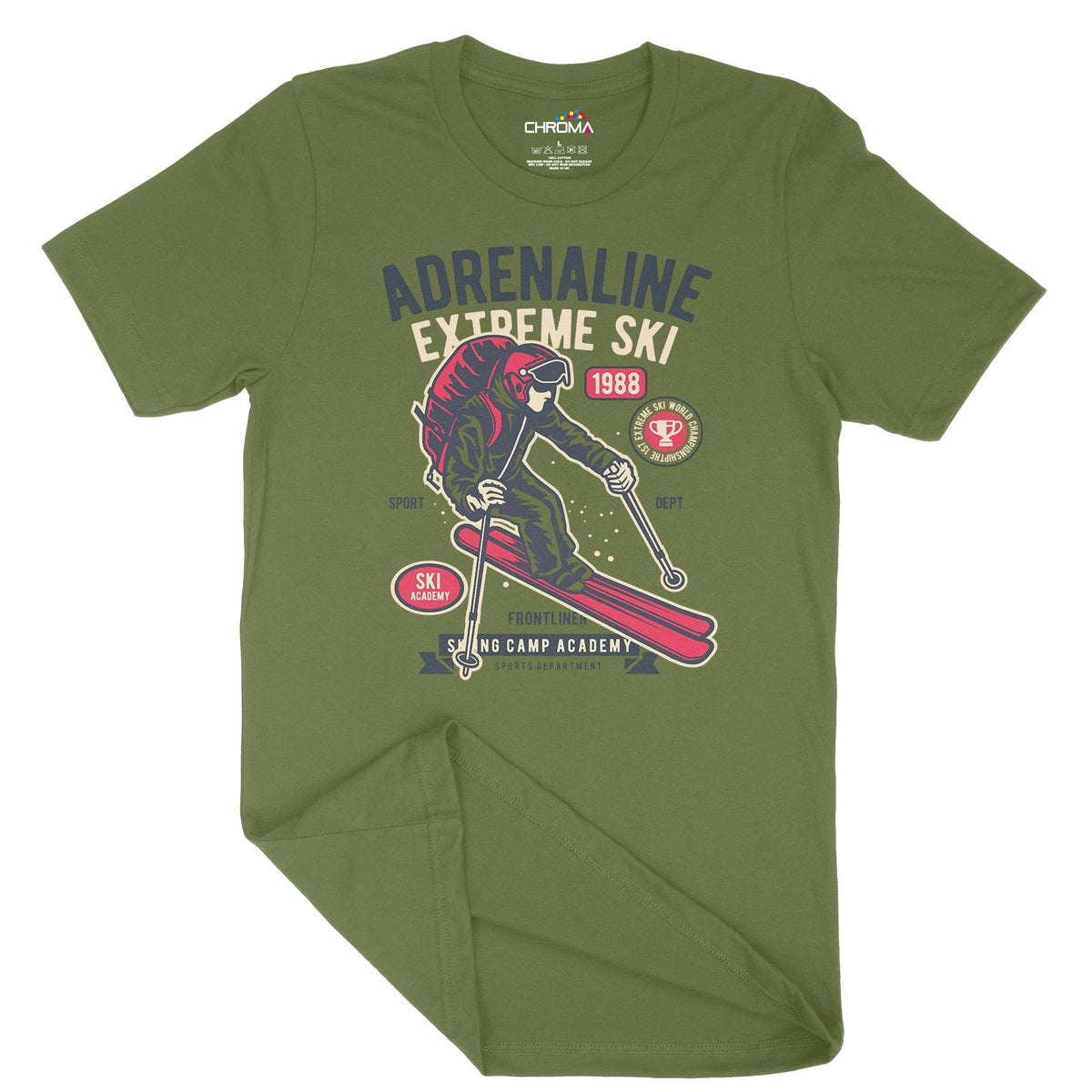 Extreme Ski | Vintage Adult T-Shirt | Classic Vintage Clothing Chroma Clothing