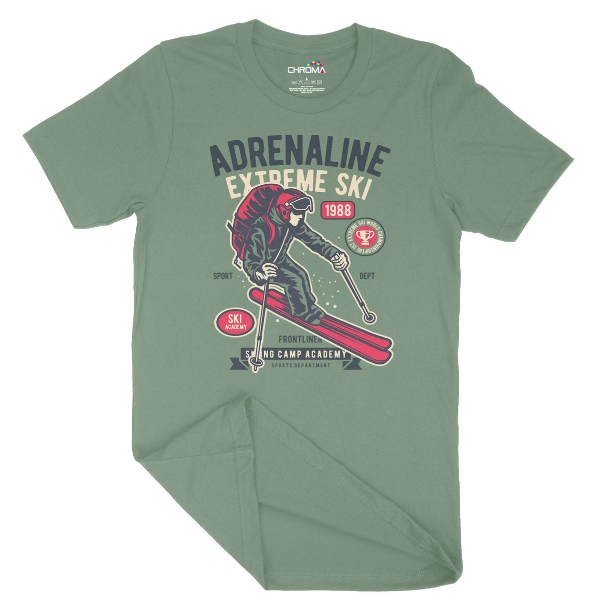 Extreme Ski | Vintage Adult T-Shirt | Classic Vintage Clothing Chroma Clothing