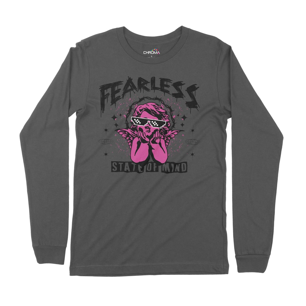 Fearless State Of Mind | Long-Sleeve T-Shirt | Premium Quality Streetw Chroma Clothing
