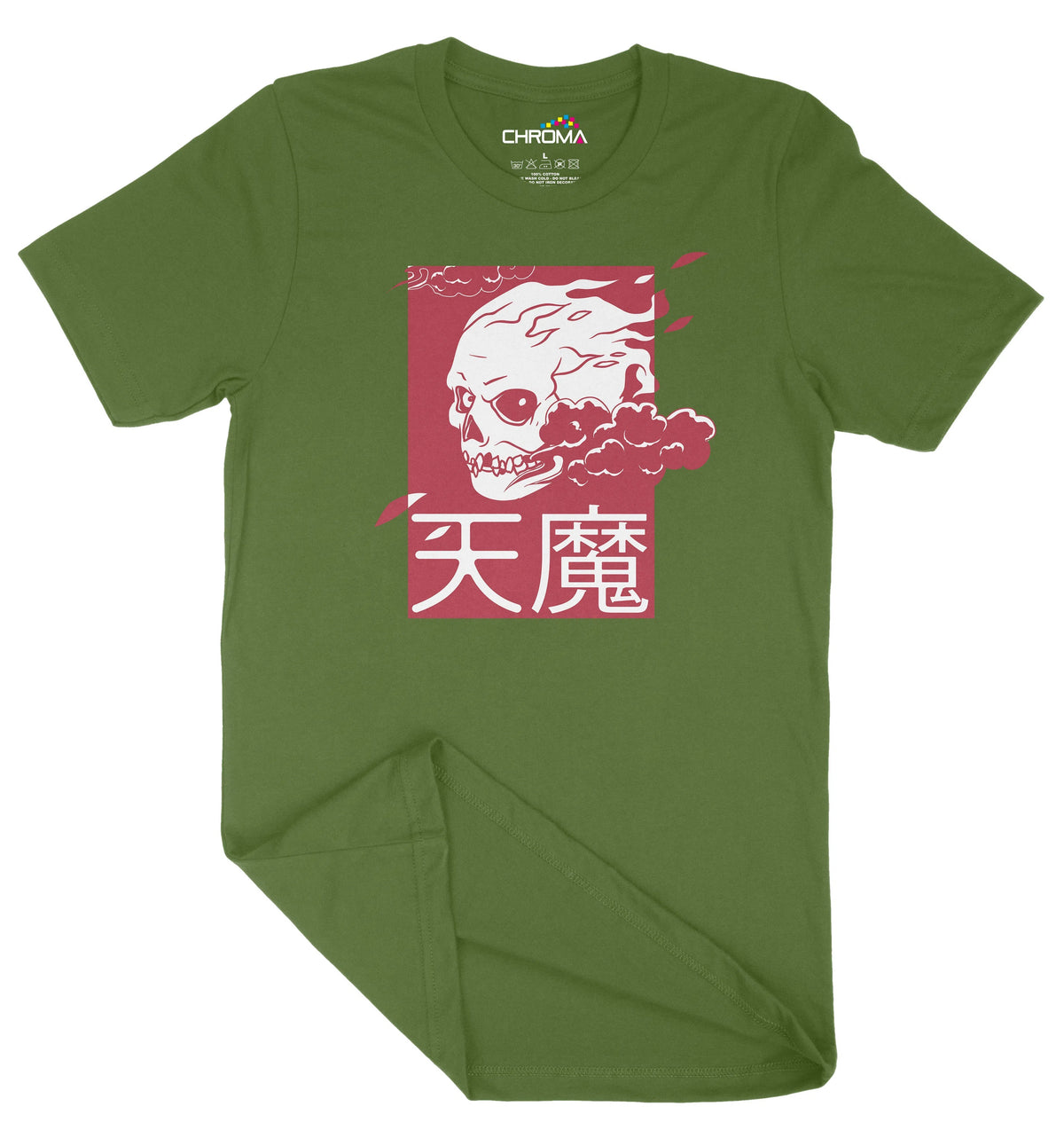 Flaming Japan Style Unisex Adult T-Shirt | Premium Quality Streetwear Chroma Clothing
