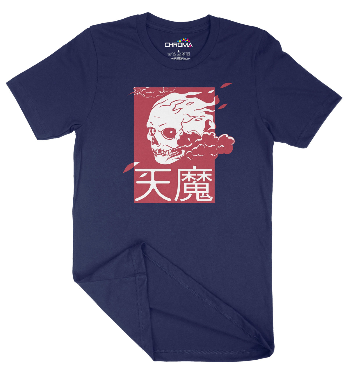 Flaming Japan Style Unisex Adult T-Shirt | Premium Quality Streetwear Chroma Clothing