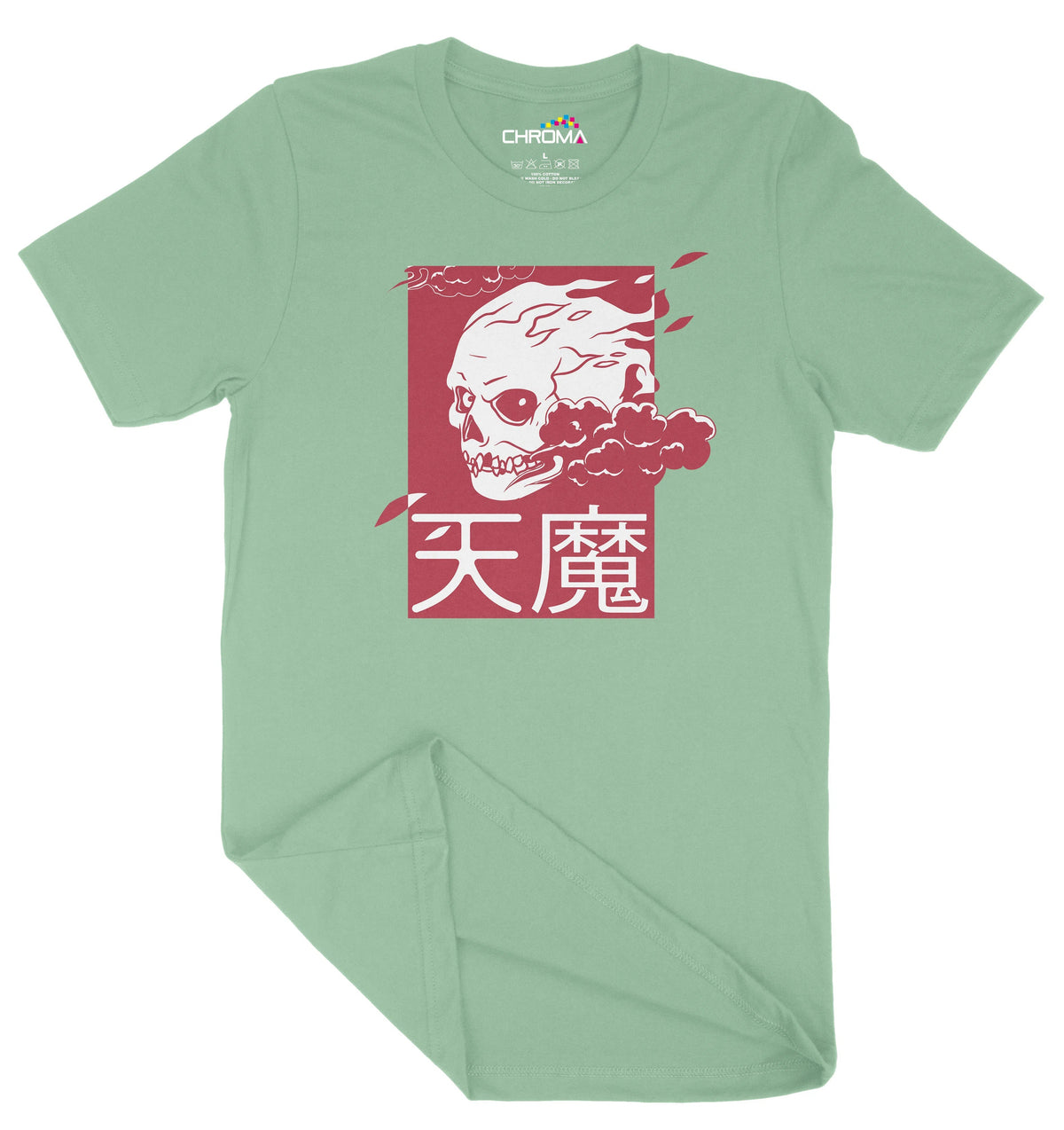 Flaming Japan Style Unisex Adult T-Shirt | Premium Quality Streetwear Chroma Clothing