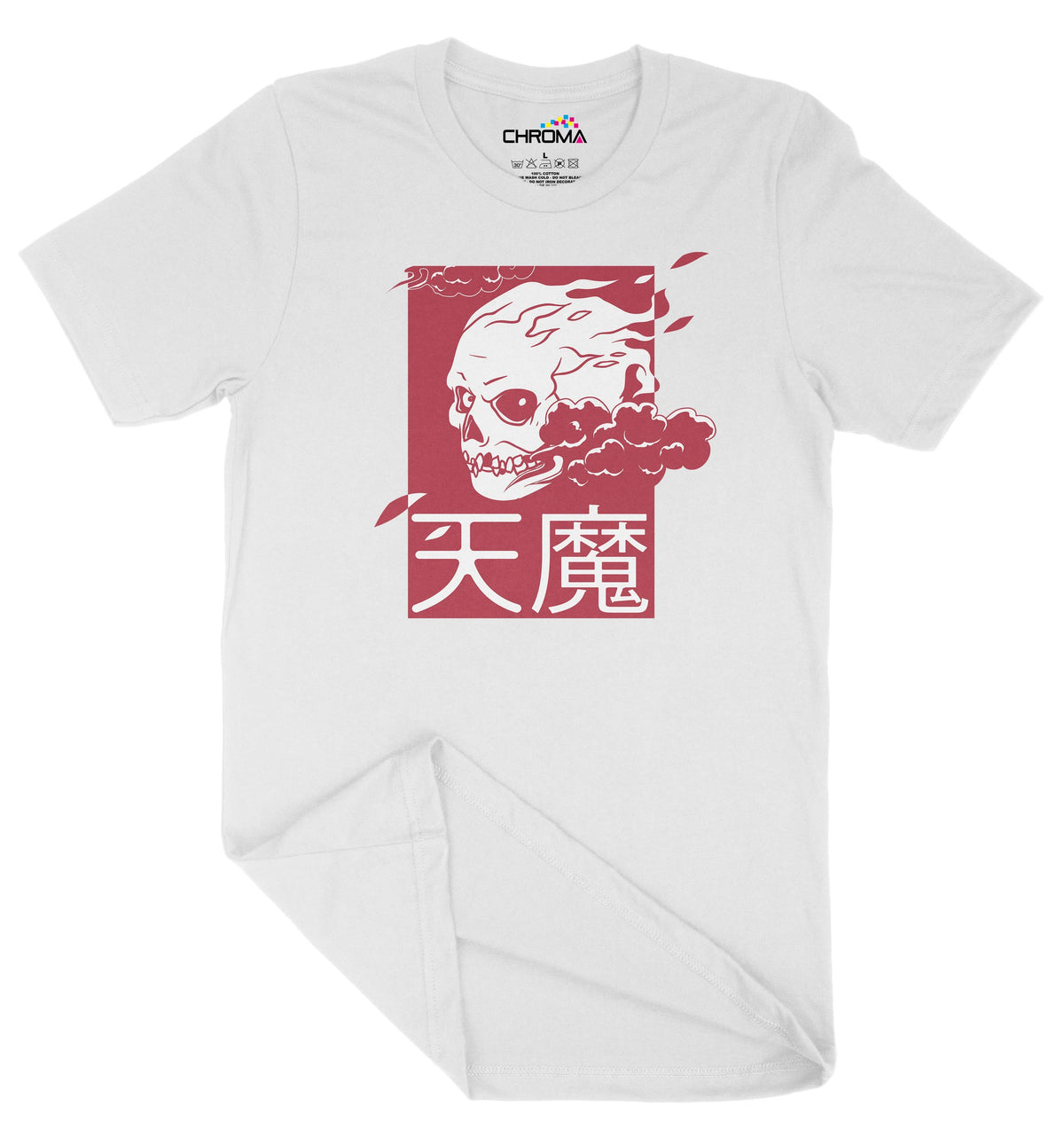 Flaming Japan Style Unisex Adult T-Shirt | Premium Quality Streetwear Chroma Clothing