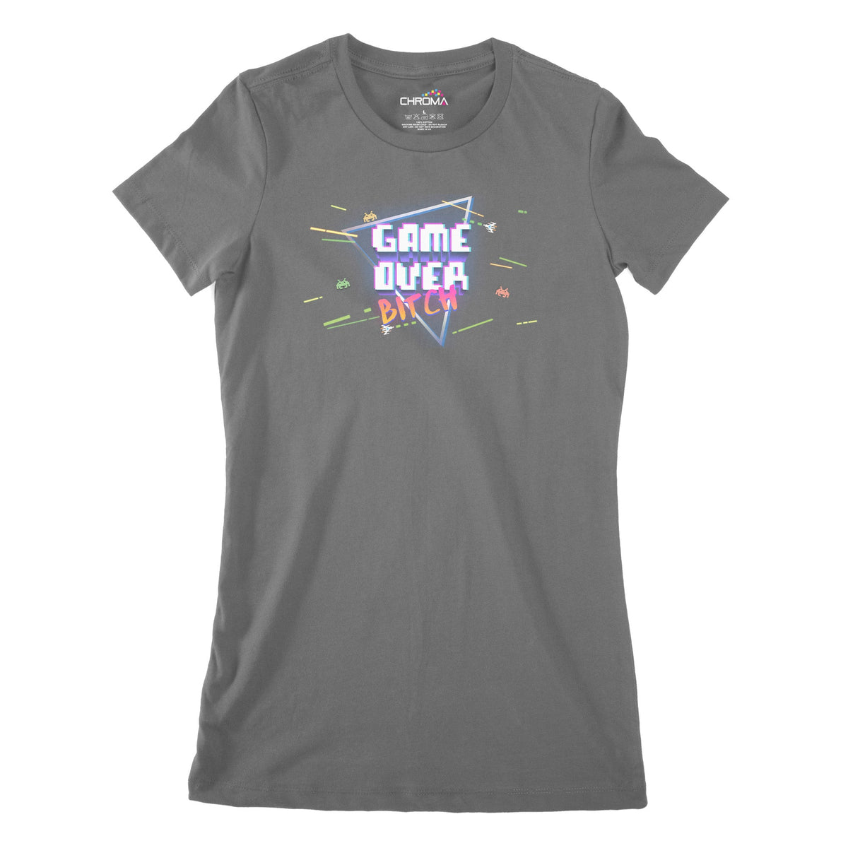 Game Over Bitch Women's Classic Fitted T-Shirt Chroma Clothing