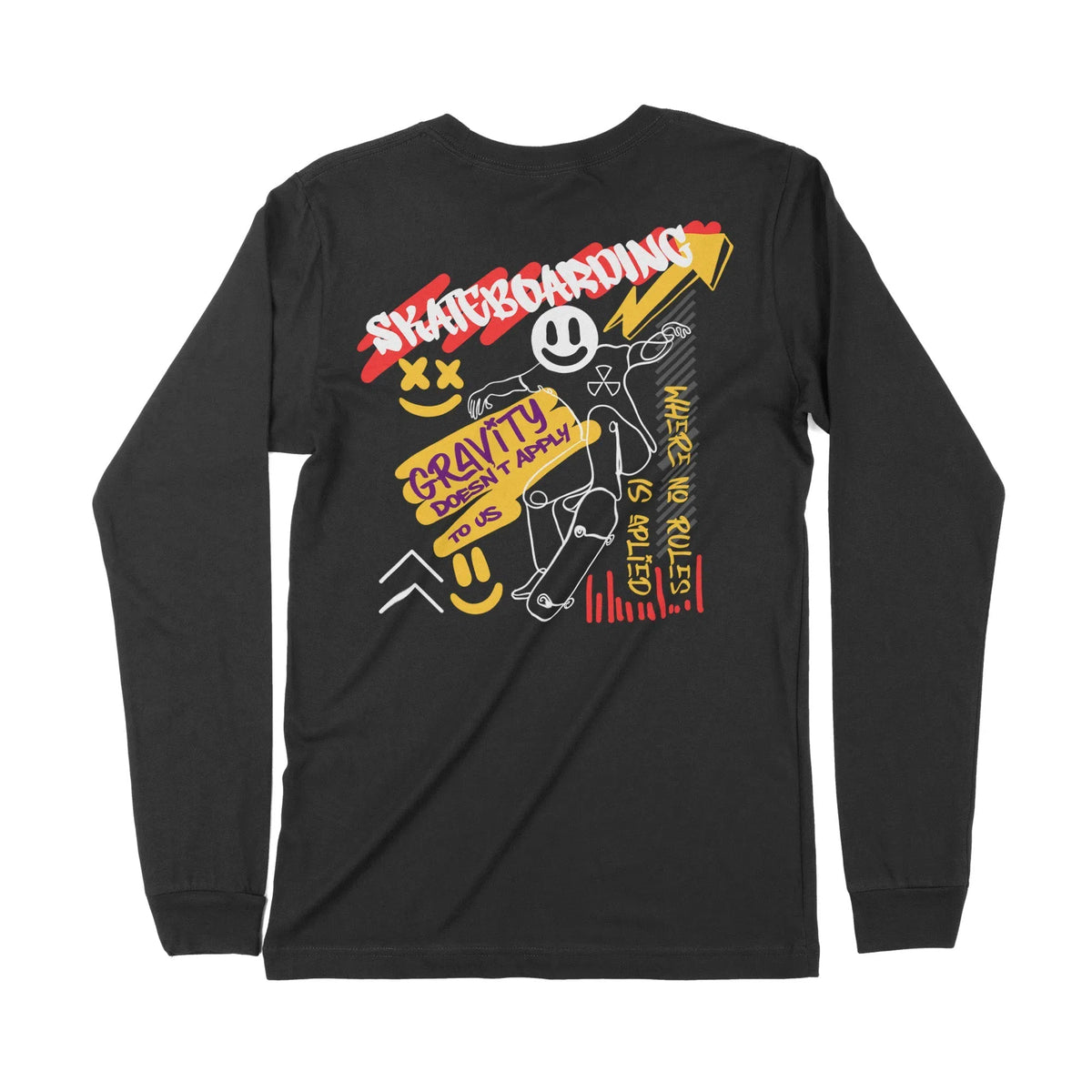 Gravity Doesnt Apply | Dual Print | Long-Sleeve T-Shirt | Premium Qual Chroma Clothing