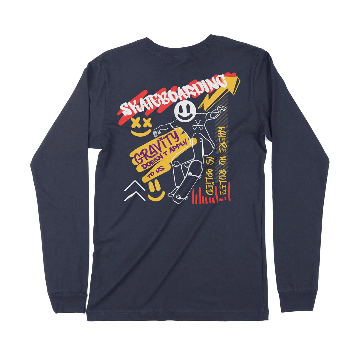 Gravity Doesnt Apply | Dual Print | Long-Sleeve T-Shirt | Premium Qual Chroma Clothing