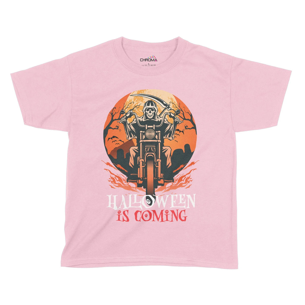 Halloween Is Coming Kids T-Shirt | Premium Halloween Clothing Chroma Clothing