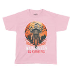 Halloween Is Coming Kids T-Shirt | Premium Halloween Clothing Chroma Clothing