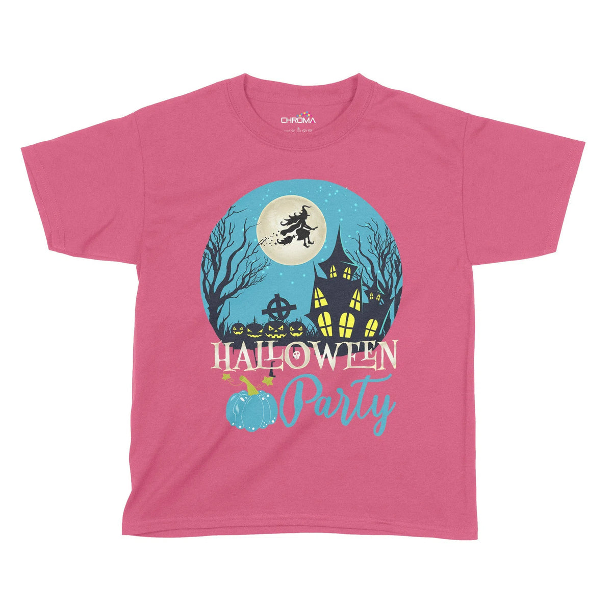 Halloween Pumpkin Party Kids T-Shirt | Premium Halloween Clothing Chroma Clothing