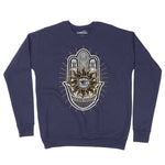 Hamsa Hand Evil Eye Unisex Adult Sweatshirt Chroma Clothing