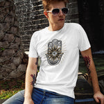 Hamsa Hand Evil Eye Unisex Adult T-Shirt Chroma Clothing