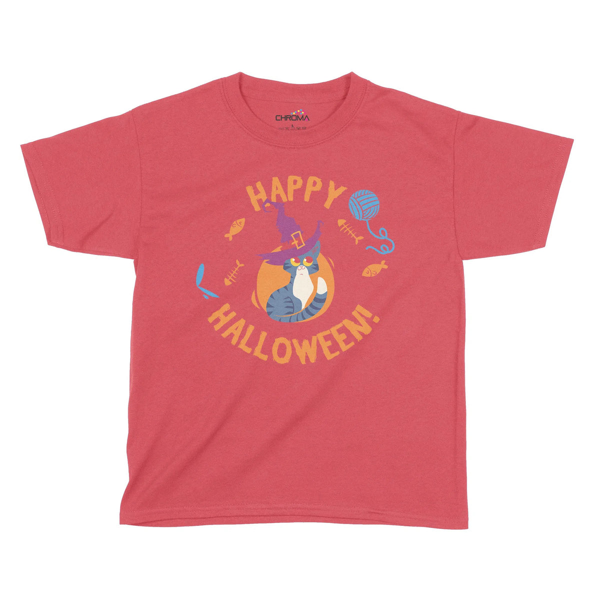 Happy Halloween Kids T-Shirt | Premium Halloween Clothing Chroma Clothing