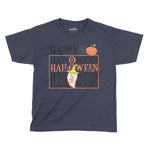 Happy Halloween Pumpkin Kids T-Shirt | Premium Halloween Clothing Chroma Clothing