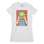 Horror Kid Women's Classic Fitted T-Shirt | Premium Halloween Clothing Chroma Clothing