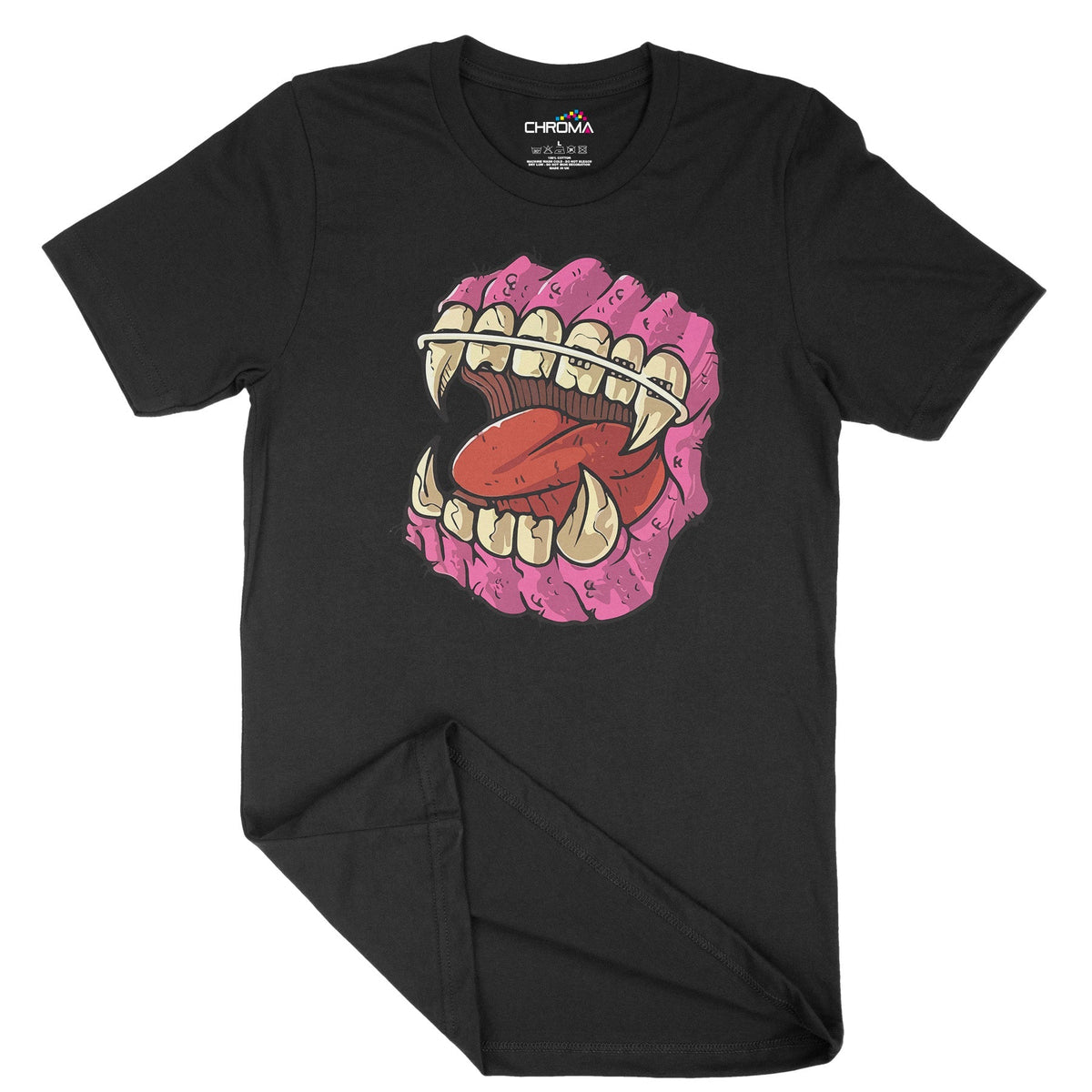 Horror Teeth Unisex Adult T-Shirt | Premium Halloween Clothing Chroma Clothing