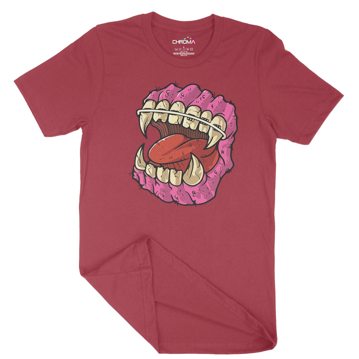 Horror Teeth Unisex Adult T-Shirt | Premium Halloween Clothing Chroma Clothing