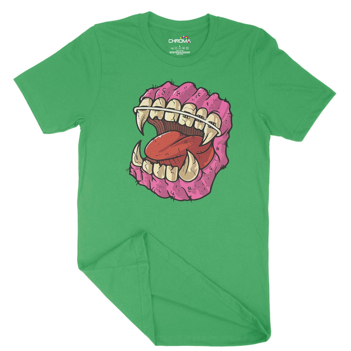 Horror Teeth Unisex Adult T-Shirt | Premium Halloween Clothing Chroma Clothing