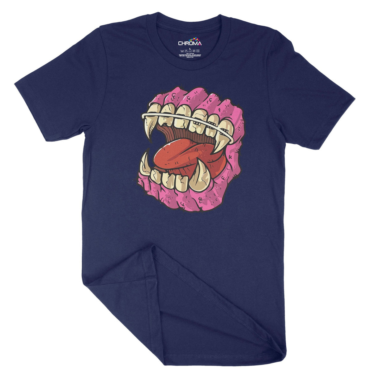 Horror Teeth Unisex Adult T-Shirt | Premium Halloween Clothing Chroma Clothing