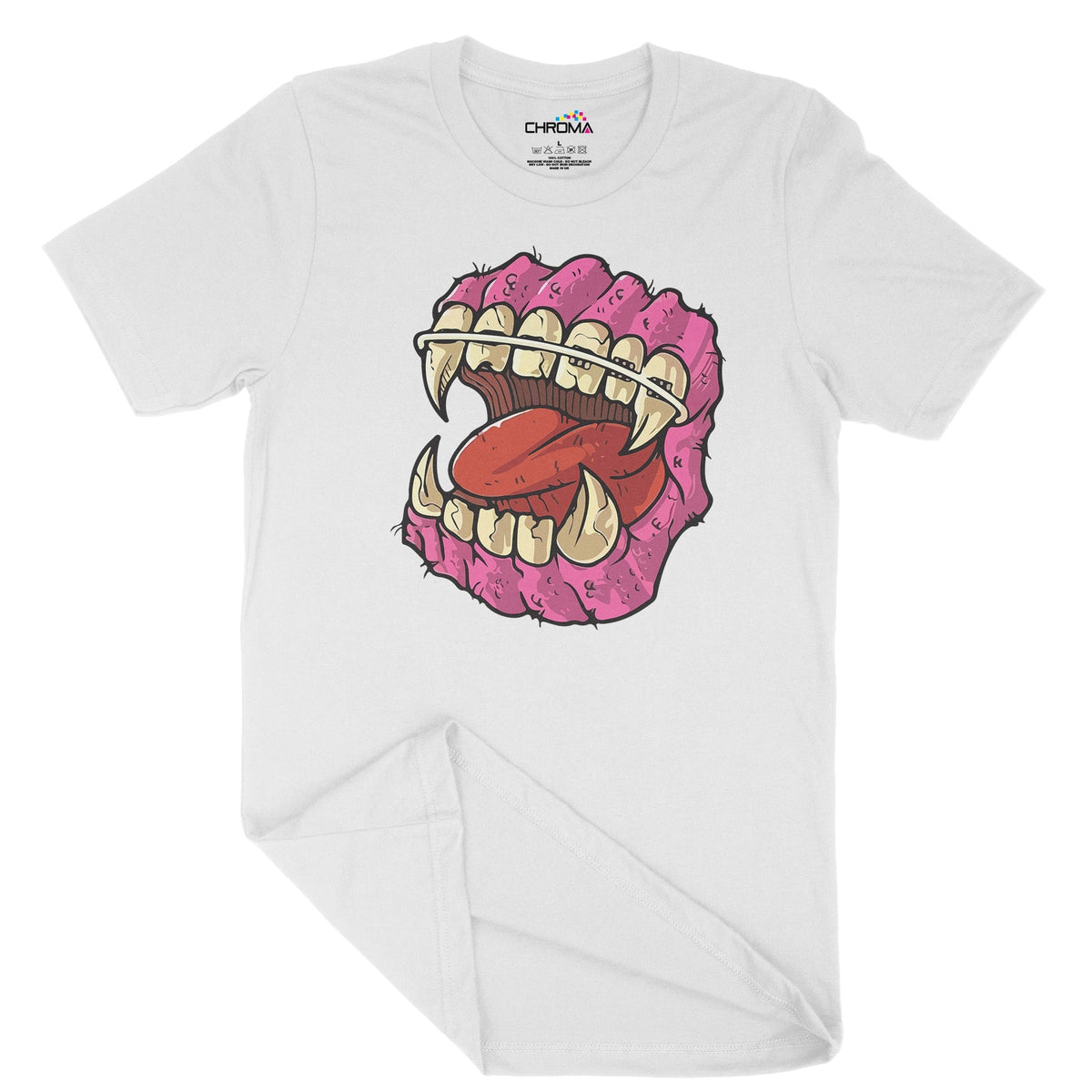 Horror Teeth Unisex Adult T-Shirt | Premium Halloween Clothing Chroma Clothing