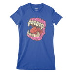 Horror Teeth Women's Classic Fitted T-Shirt | Premium Halloween Clothi Chroma Clothing