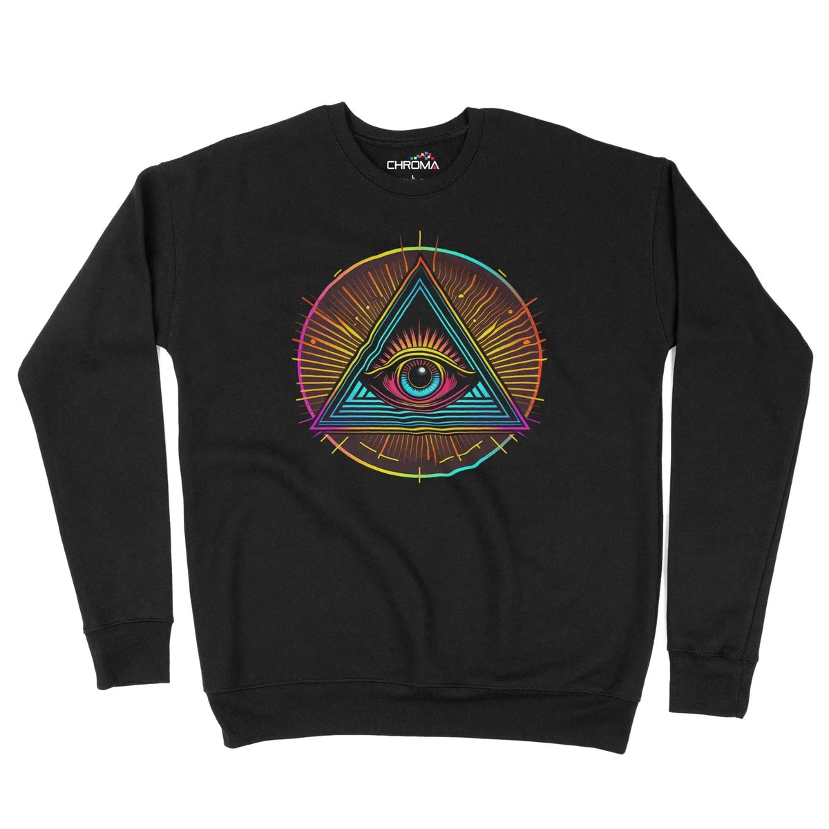 Illuminati Eye Of God Unisex Adult Sweatshirt Chroma Clothing